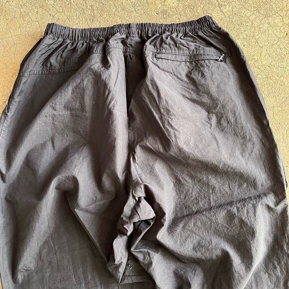 Vintage 90s Nike Black Mens L Nylon Sporty Athletic Windbreaker Swishy Pants - Picture 13 of 13